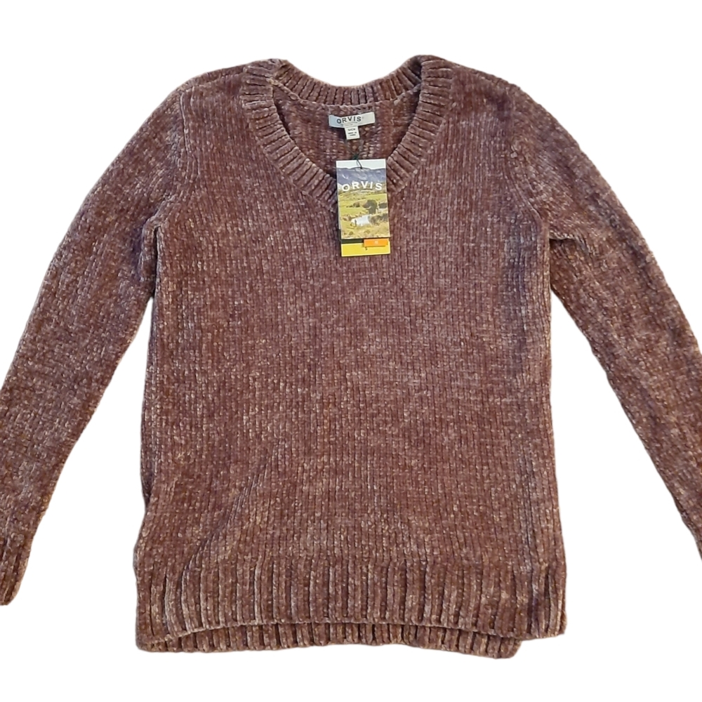 Orvis' Chenille Sweater NWT Misty Rose Sz S